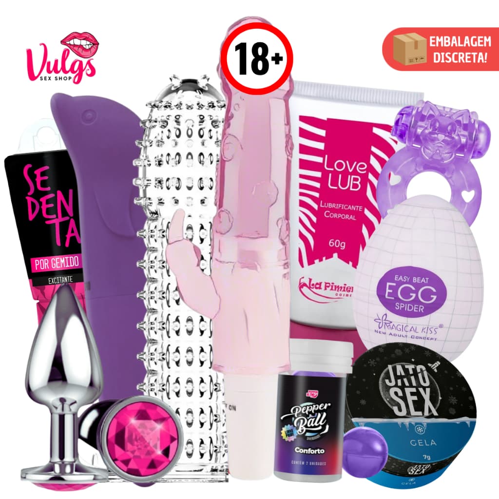 Vibradores Femenino Kit Sex Shop Capa Peniana Golfinho Vibrador Anel Estimulador Plug Anal Gel Oral