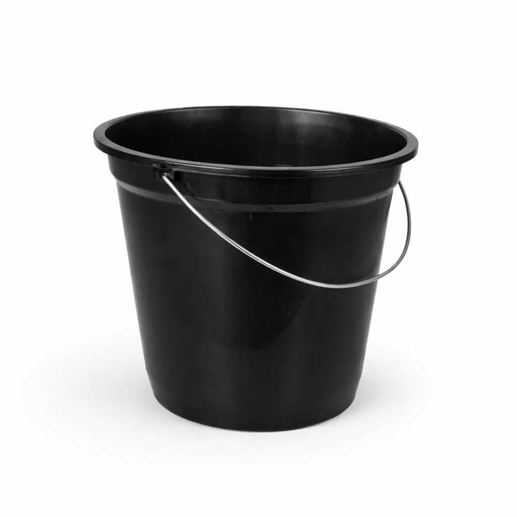 Kit 04 Baldes para Limpeza Higiene 6 Litros Preto
