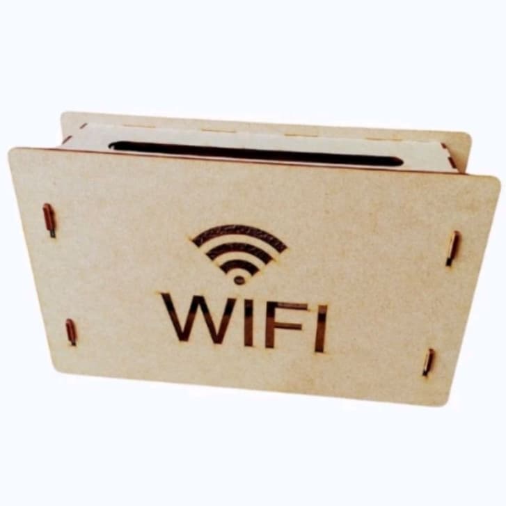 Suporte Parede - Organizador - para Roteador Wireless Wi-fi decorativo em MDF