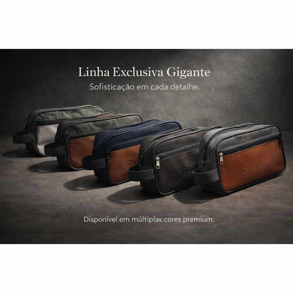 Necessaire Masculina Gigante Grande Organizador de Mala Viagem Premium com Bolso Frontal Estilosa