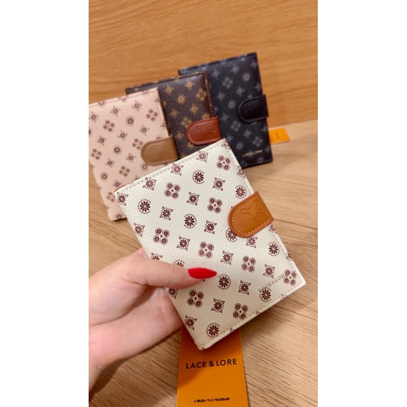 Carteira porta passaporte e documentos cnh dinheiro moedas cartao viagem original lace lore