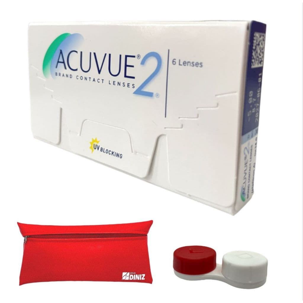 Lente de Contato Acuvue 2 com Grau descarte Mensal Jonhson