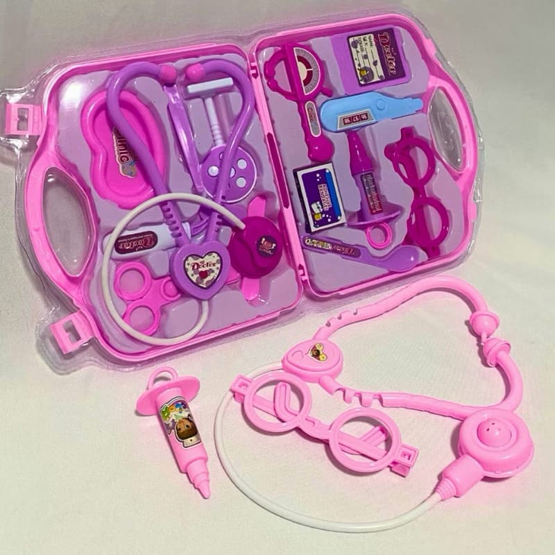Kit Médico Infantil de Brinquedo com Maletinha e Acessórios 15 peças – Para Meninos e Meninas
