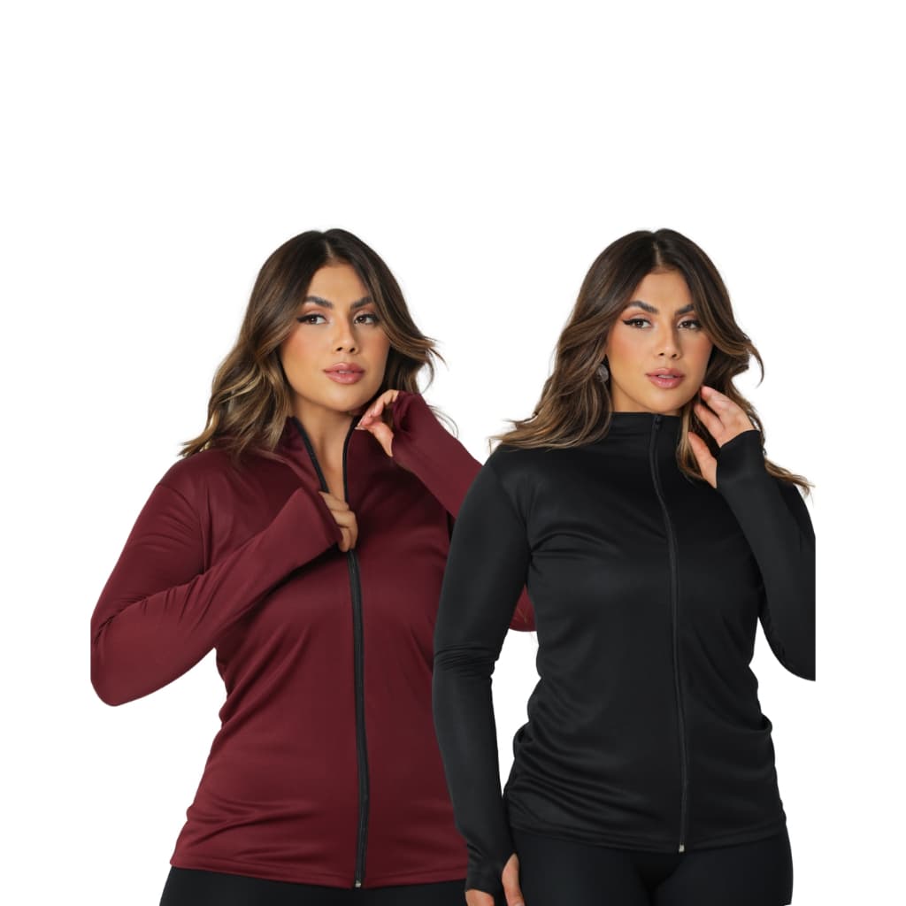 Casaco Jaqueta Esportiva Feminina Academia Treino ENVIO IMEDIATO