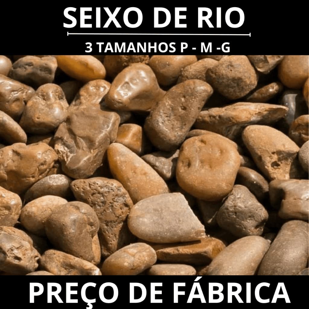 Pedra Seixo de Rio Nº03 Natural – Ideal para Aquários, Jardins e Decoração
