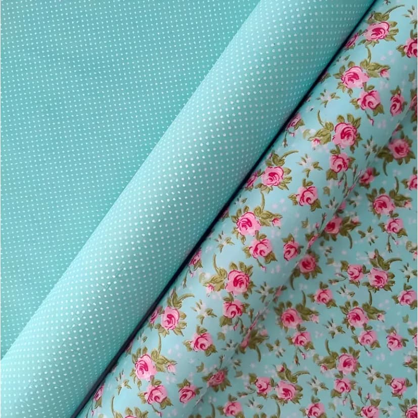 Kit com 2 Cortes de 50cm x 1,50mt Tecido Tricoline Composê 100% Algodão