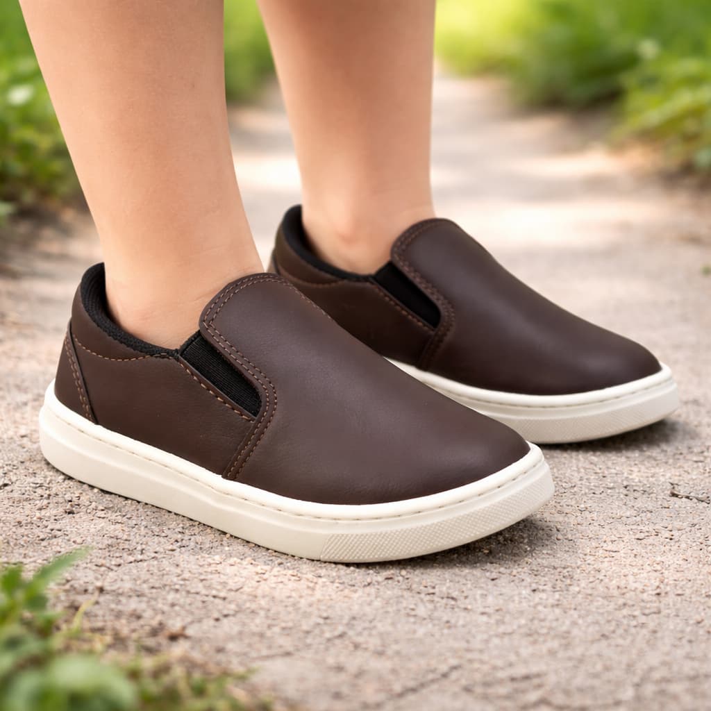 Sapatênis Infantil Masculino Casual Confortável Slip On Escolar Menino 26 ao 33