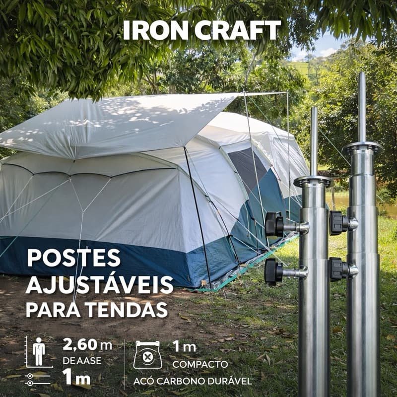 Poste abrigo Camping tarp lona 2unidades
