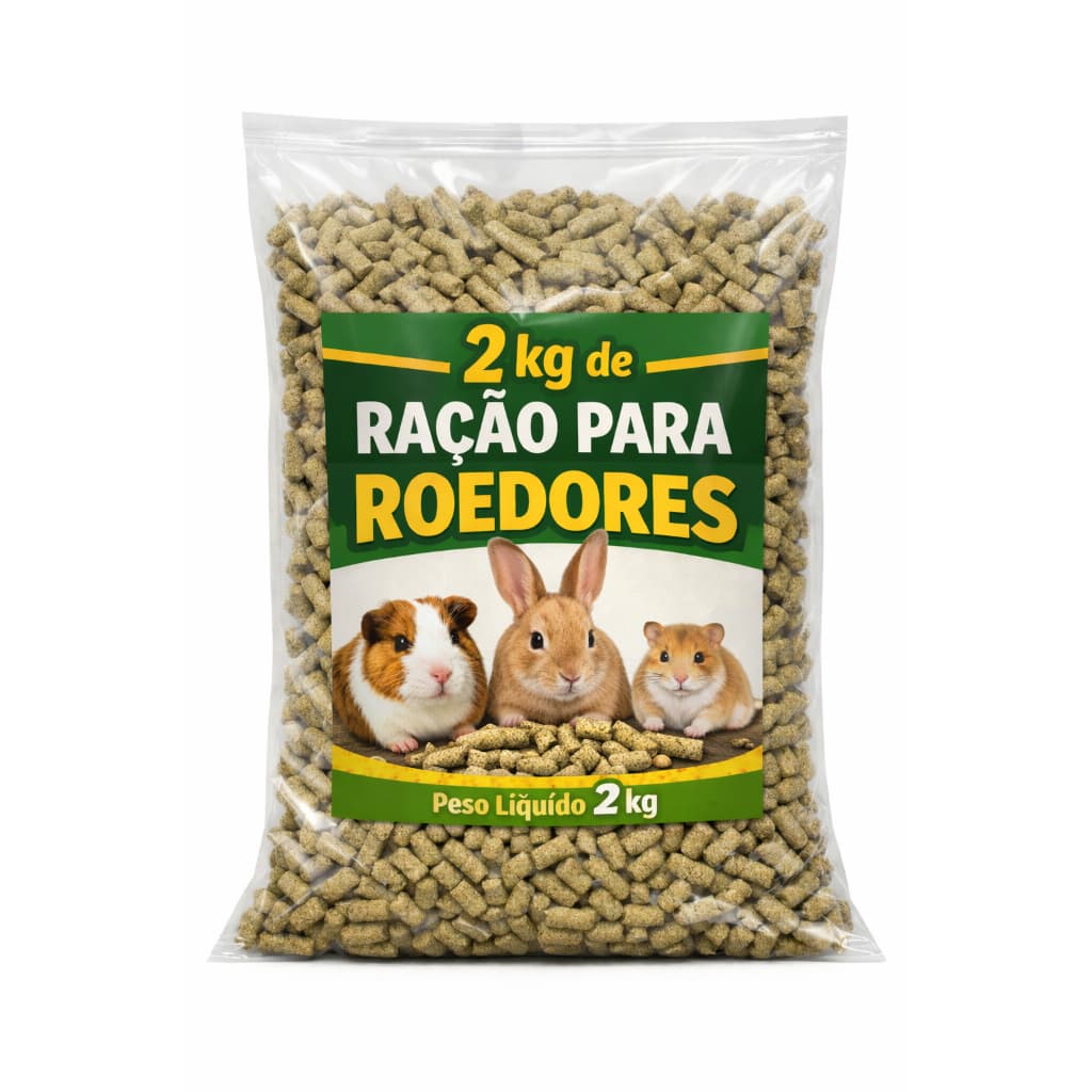 2kg de ração para roedores de alta qualidade