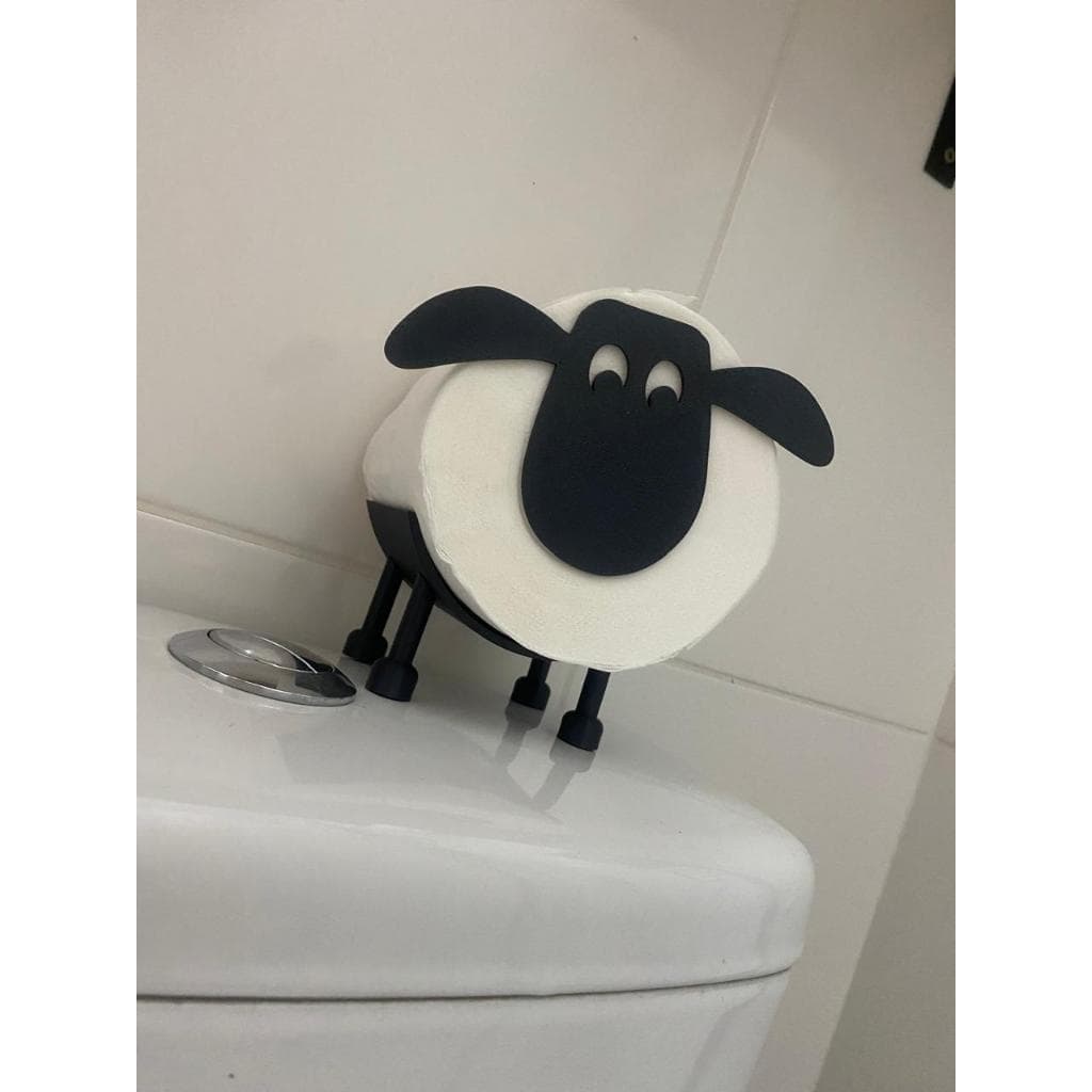 suporte de papel higiênico ovelha