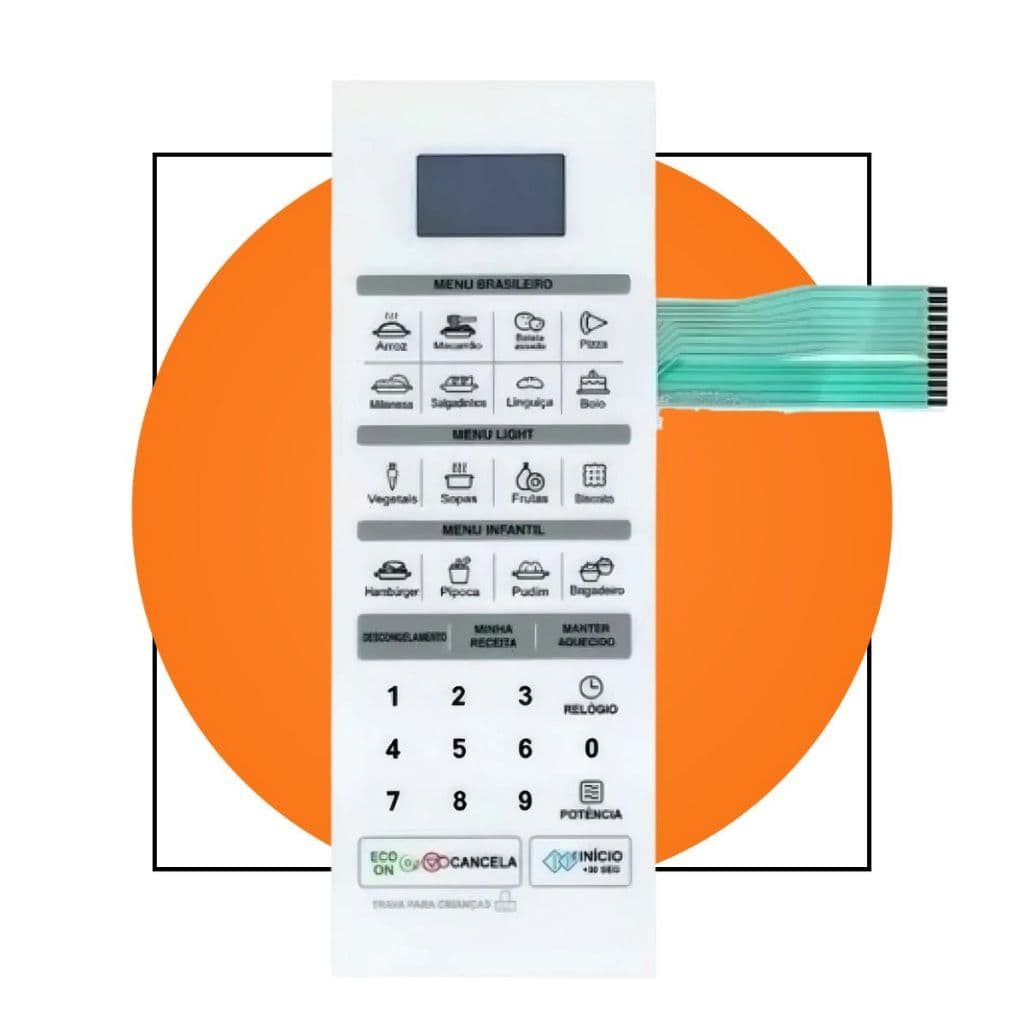 Membrana Teclado Microondas LG Ms3042r Ms3042b Ms3052r