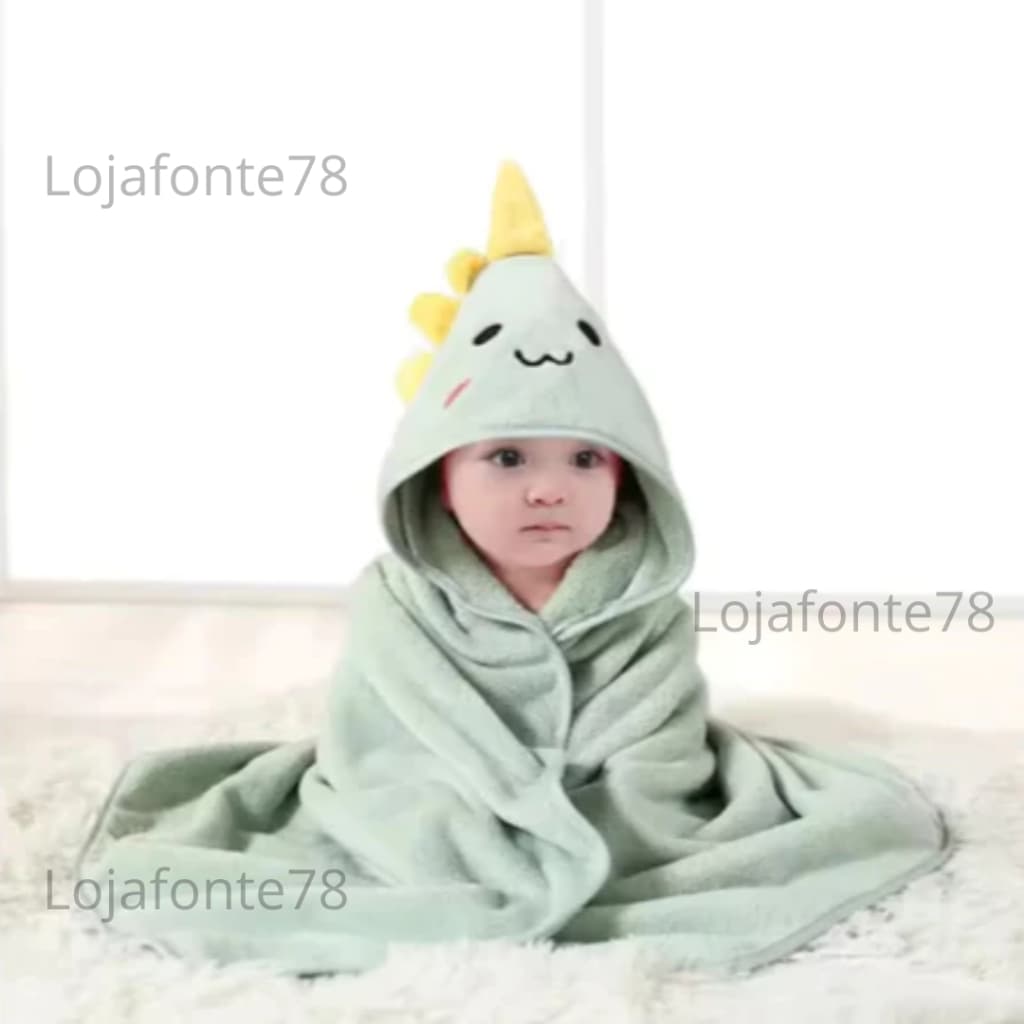 Toalha De Banho Bebê Capuz Roupão Infantil Recém Nascido Criança Bichinho Absorvente