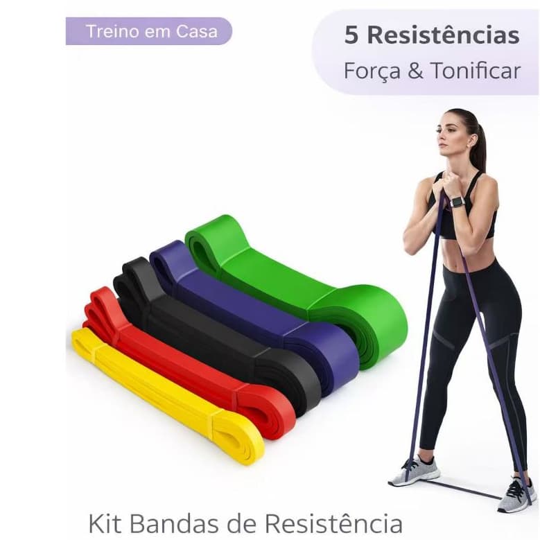 Kit Super Band fitness top Elástico borracha crossfit extra forte Extensor Funcional Exercício sports