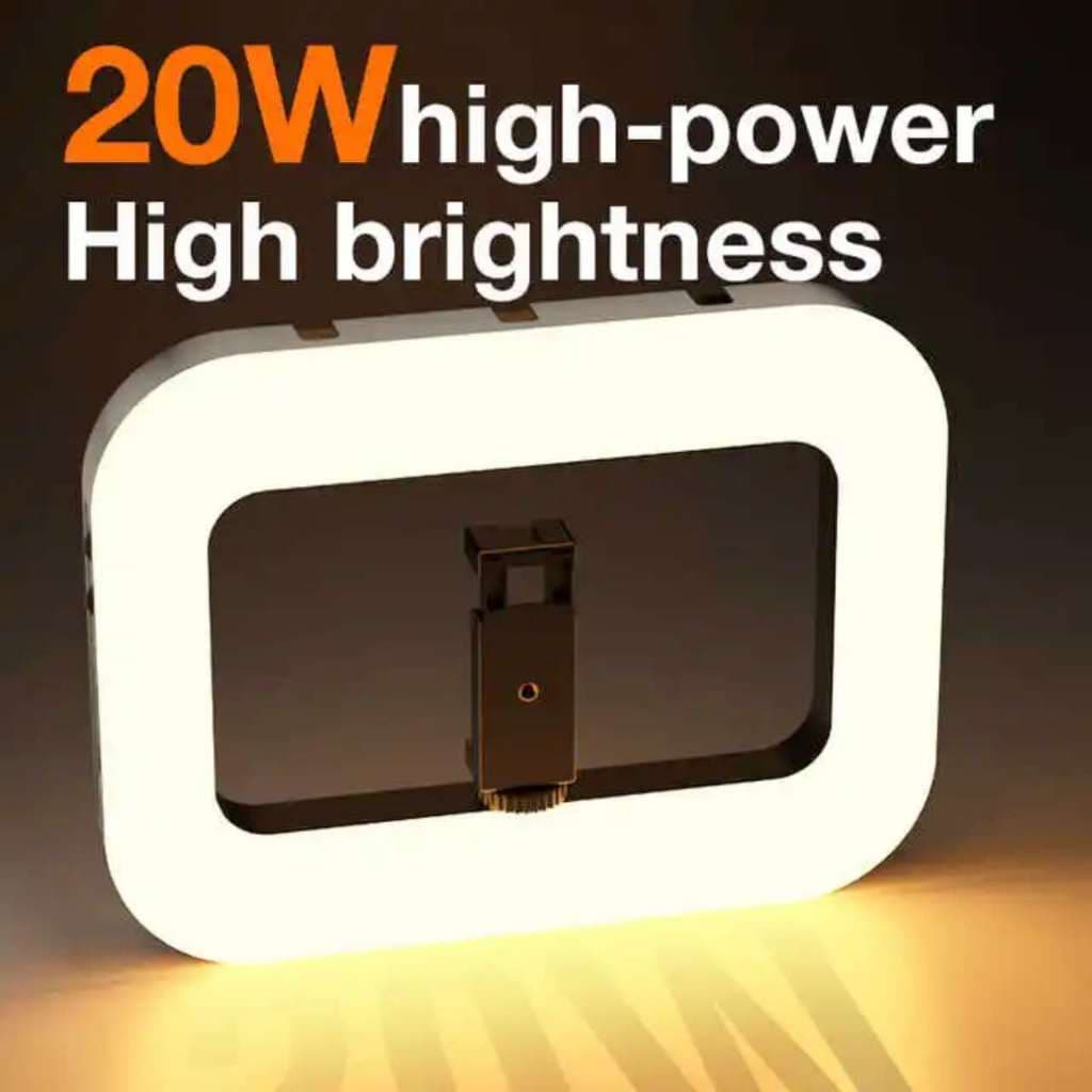 Ring Light Profissional 3000mAh – Ring Light Celular com Tripé Ring Light  20W E-30