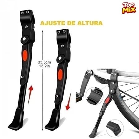 Descanso Lateral Pezinho Alumínio De Descanso Para Bike Bicicleta Regulavel Emborrachado Com Apoio Aluminio Mtb Speed