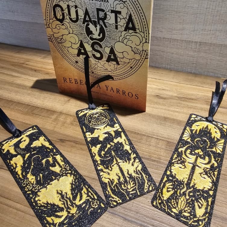 🔥🐉 Marca - Páginas personalizado Quarta Asa 3D 🗡️✨