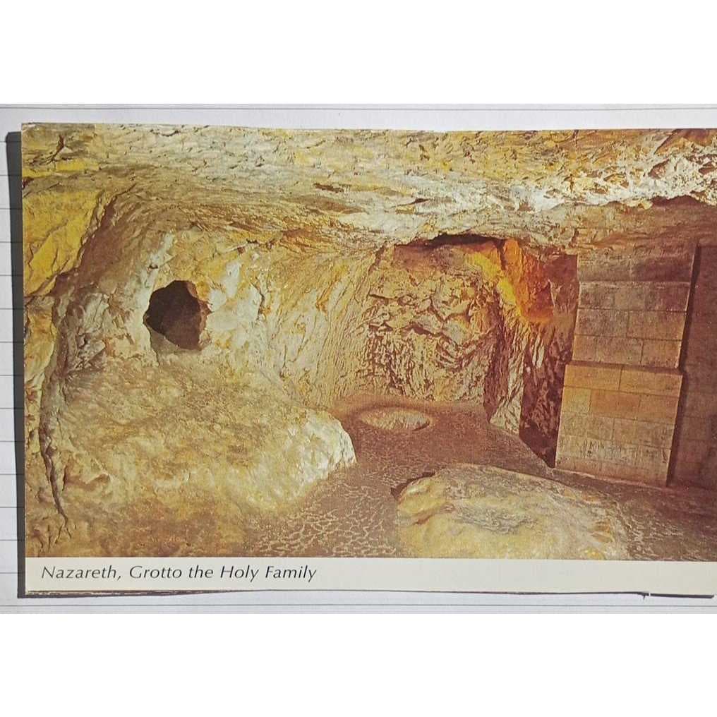 Cartão Postal Nazaré Gruta da Sagrada Família Terra Santa
