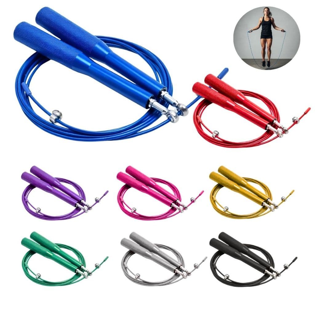 Corda De Pular Aço 3m Crossfit Rolamento Speed Profissional