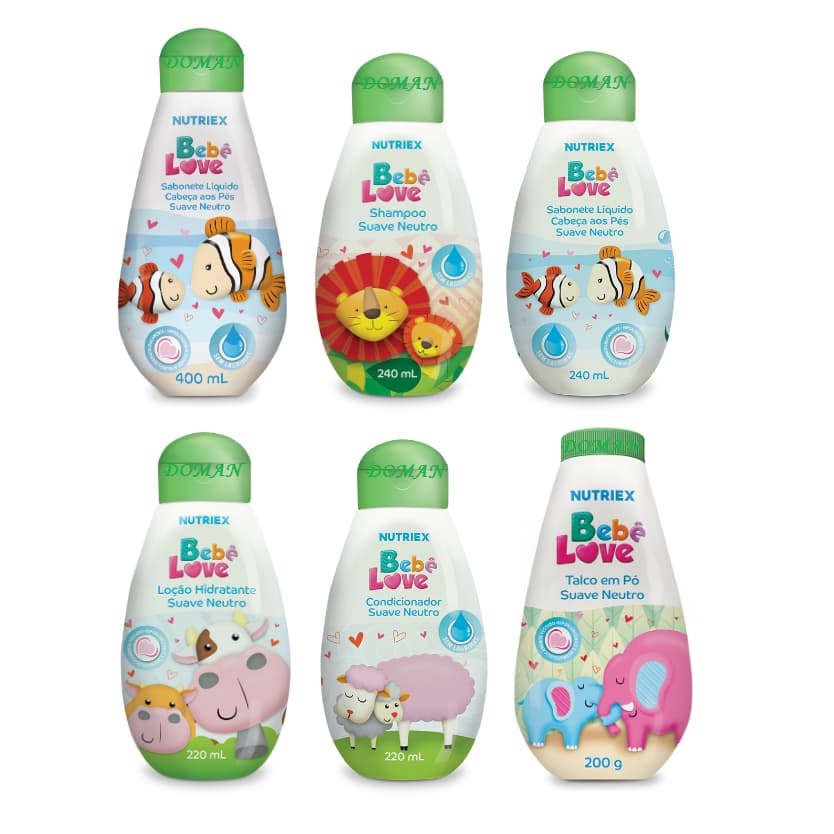 Linha Bebe Love Nutriex Cuidados - Selecione Nas Variações