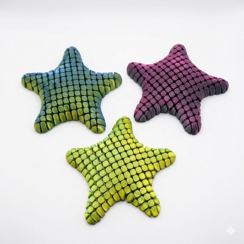 Estrela Sensorial Fidget Toy Brinquedo Articulado Interativo Flexível Relaxante Ansiedade Infantil Adulto Autismo TDAH