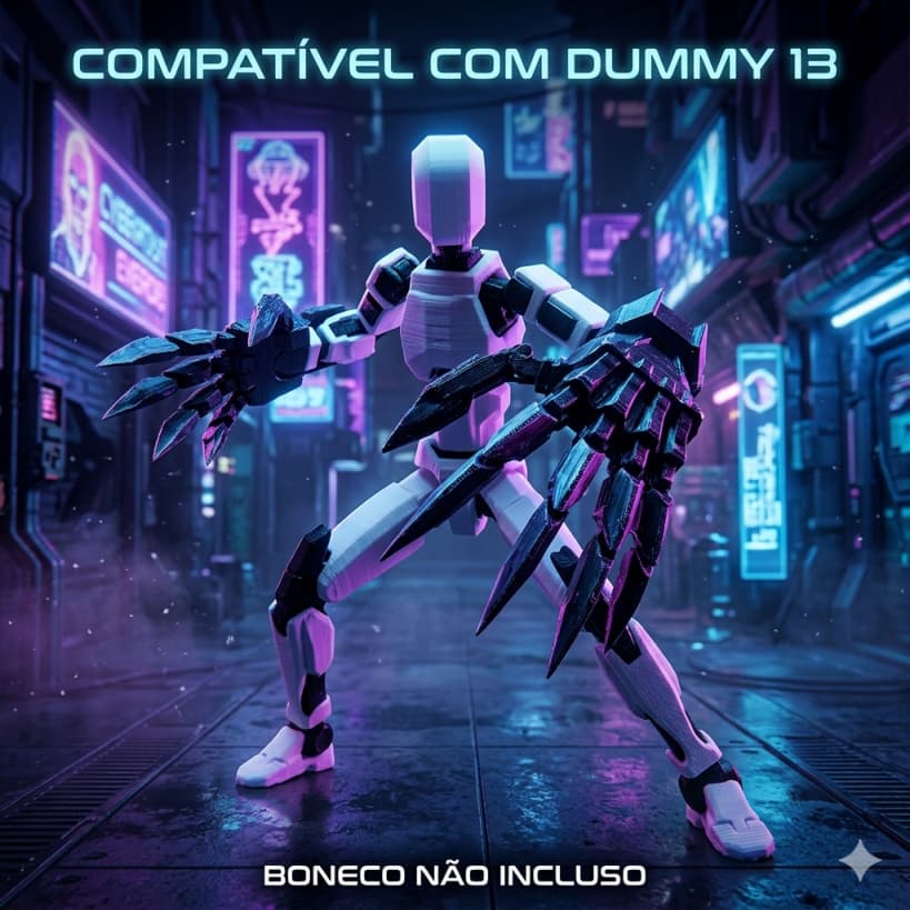 MÃOS GIGANTES DUMMY 13 GARRAS AFIADAS - Acessório para Boneco Articulado NÃO ACOMPANHA O BONECO