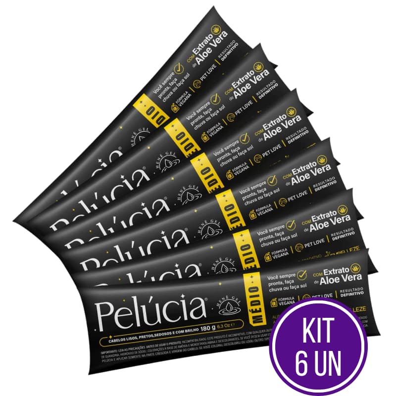 Kit 6 Henê Pelúcia Médio 180G