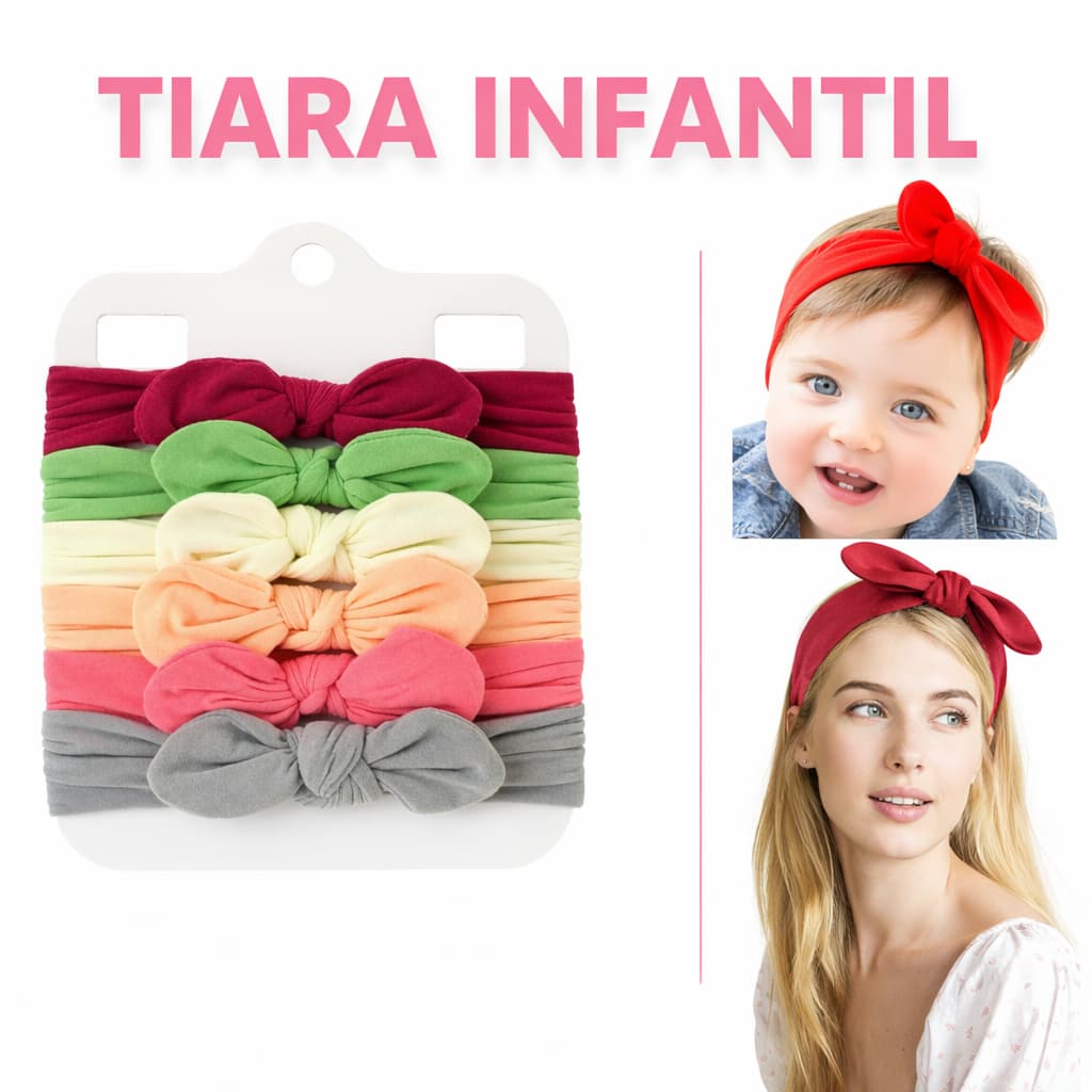 Kit 4 Peças Adorável Faixa De Cabeça Para Bebês Meninas Com Laço Grande Fotografia , Chapéu Recém-Nascidos lulu