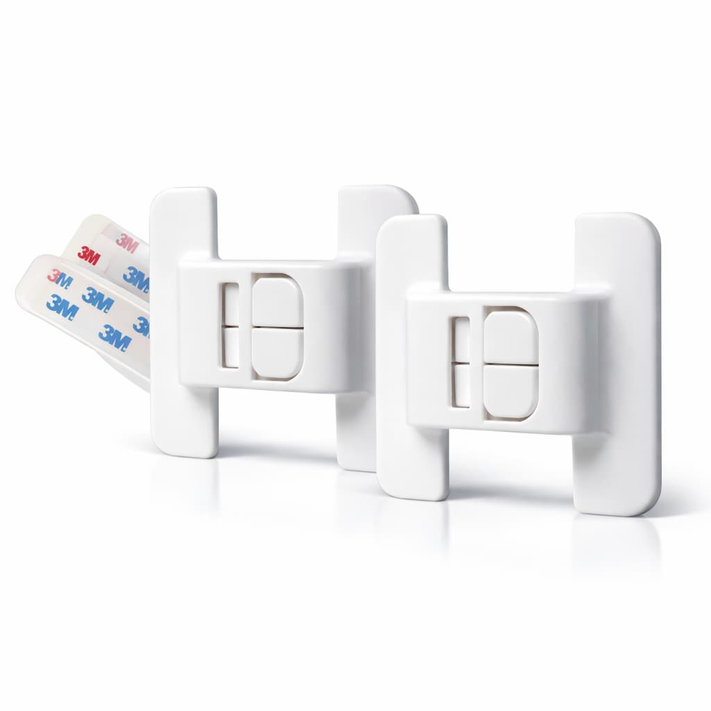 Travas Para Geladeira e Gavetas Protetor Segurança Infantíl Fechadura de Porta Armário