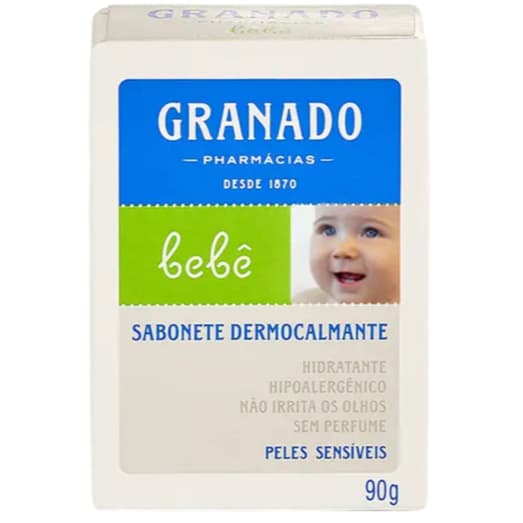 Sabonete Dermocalmante Bebê Granado 90g – Cuidado Suave para Peles Sensíveis