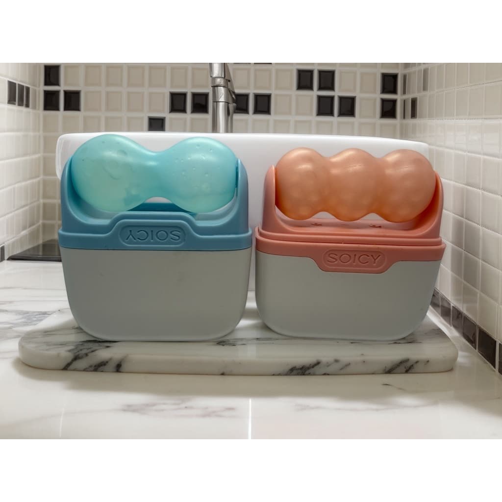 Rolo de Gelo Facial Refrescante Anti-Inchaço Olheiras Redutor de Poros Massageador Rosto Pescoço