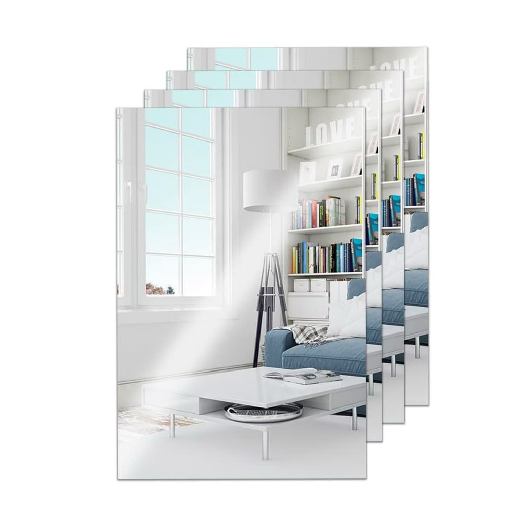 Espelho 20x30cm Adesivo Acrílico Boa Nitidez de perto Retangular Decorativo