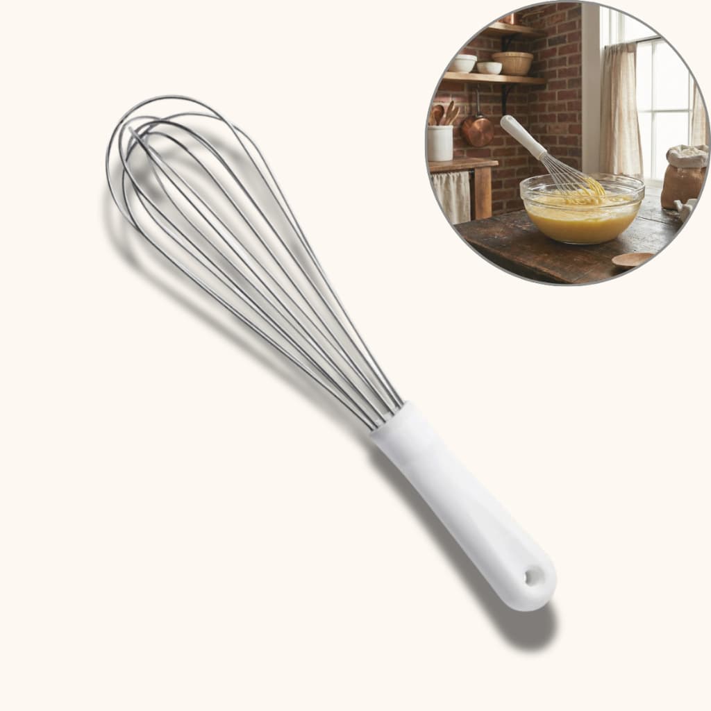 Batedor De Claras Fue Profissional - 30 Cm Misturador de Massas cabo branco