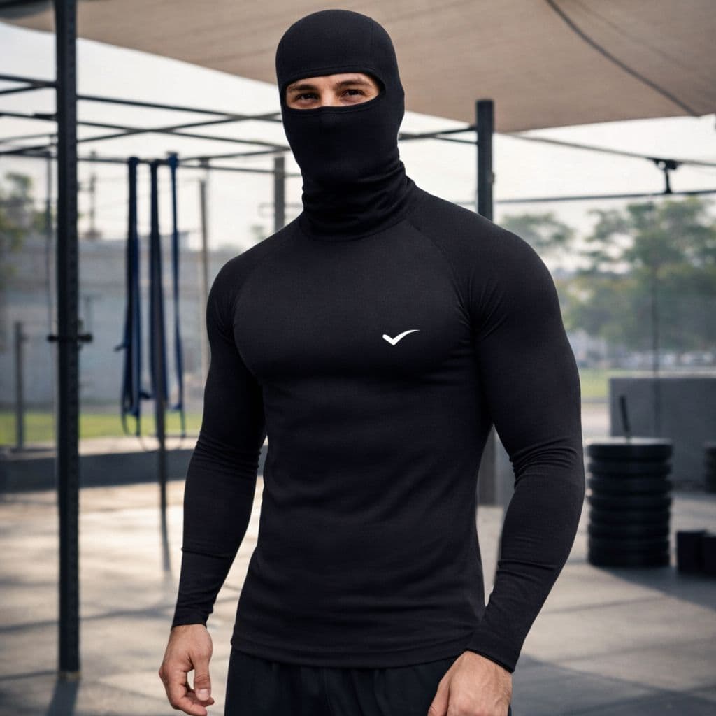 Kit Camisa Térmica com Balaclava Proteção UV 50+