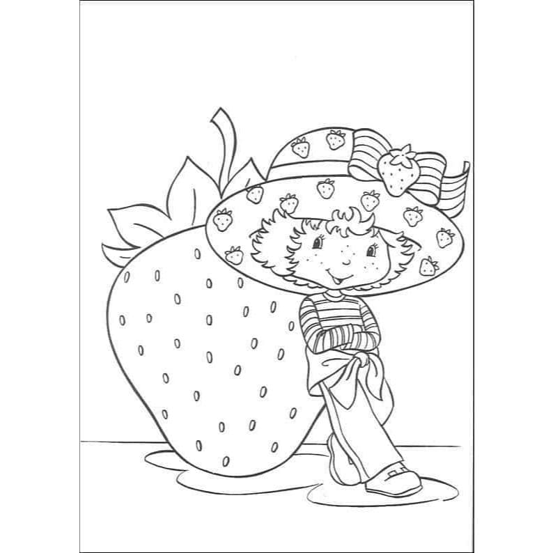 Kit de 80 Desenhos Moranguinho Retro Para Pintar e Colorir 2 Por Folha (Folhas Soltas) A4