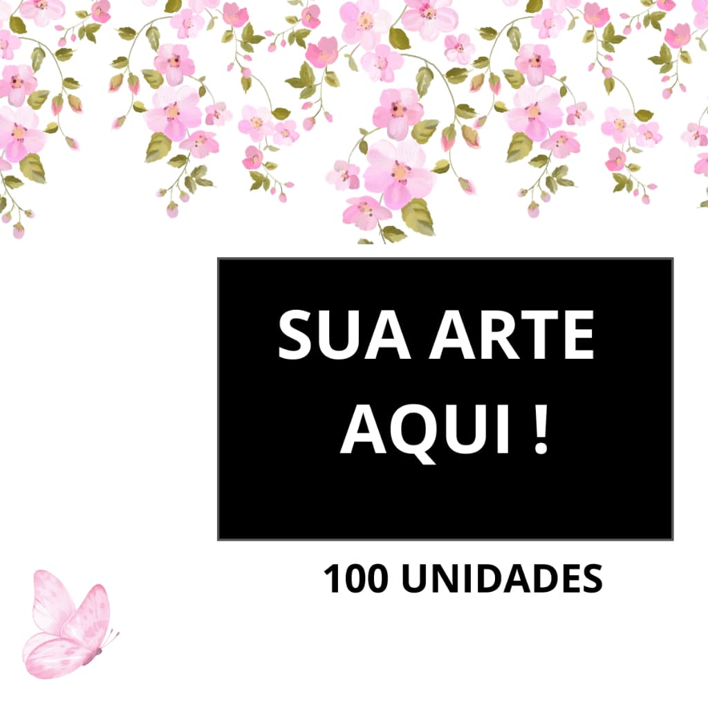 Cartão de Visita 9x5cm l 50 ou 100 unidades de cartões de visita l ENVIE SUA ARTE