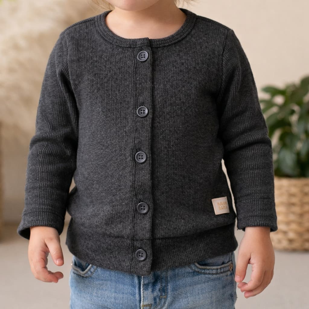 Casaco Infantil Chumbo com Botões