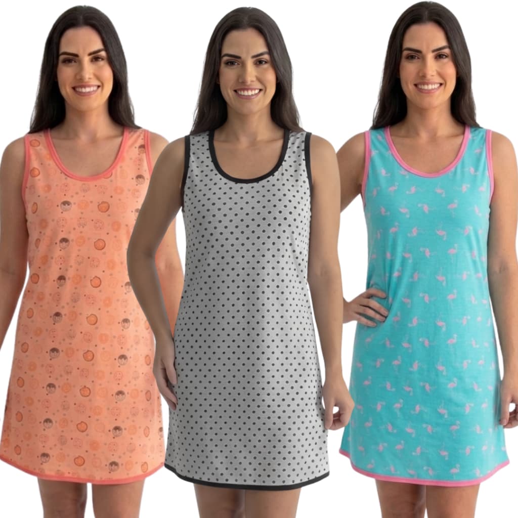 Camisola Regata de Malha Estampada Senhora Verão
