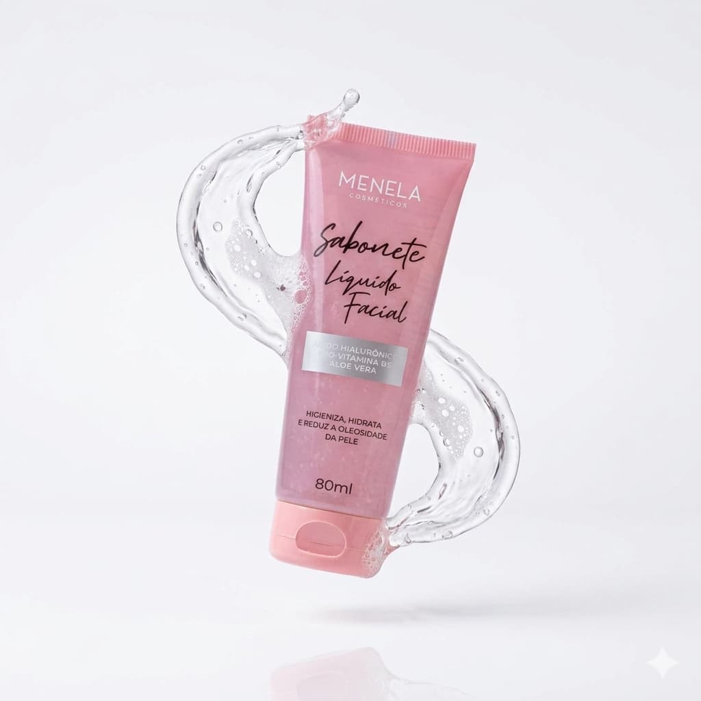 Sabonete Líquido Facial Menela Limpeza Profunda 80ml