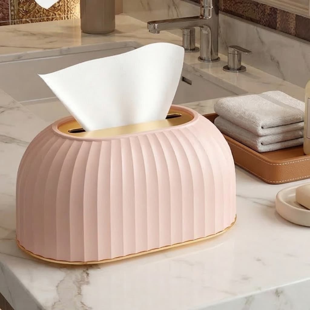 Suporte para Lenços de Papel Premium com Elevação Inteligente – Design, Higiene e Sofisticação
