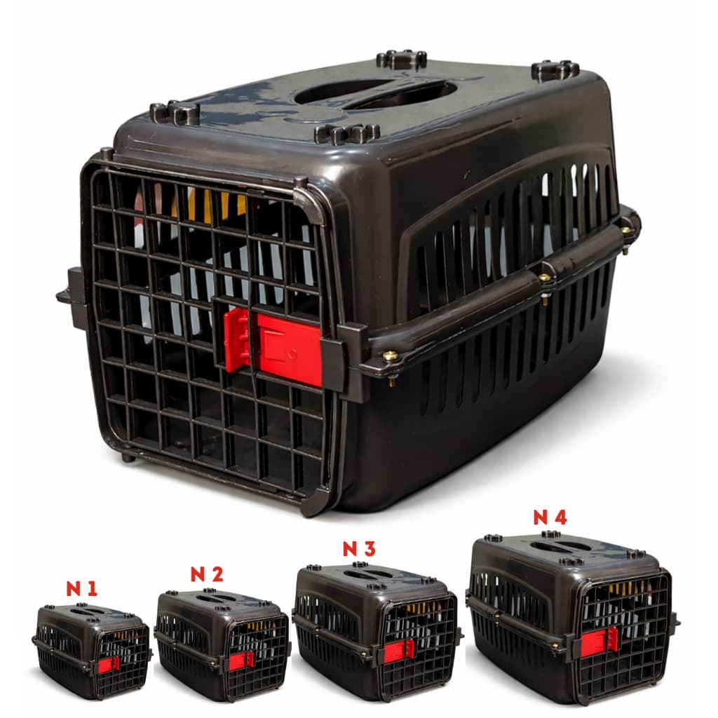 Caixa De Transporte Pet Transportadora Viagem Passeio 1 ao 4 Pequena e Grande Cachorro Gato Twister