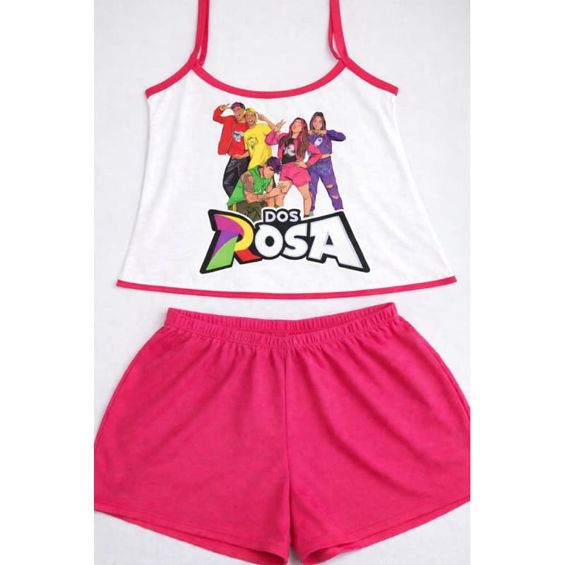 conjunto Emilly vick baby-doll dos rosas, pijama fresquinho.