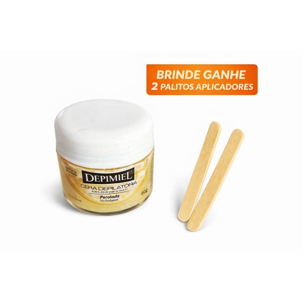 Cera para buço 50g Depimiel exclusiva  para buço Perolada