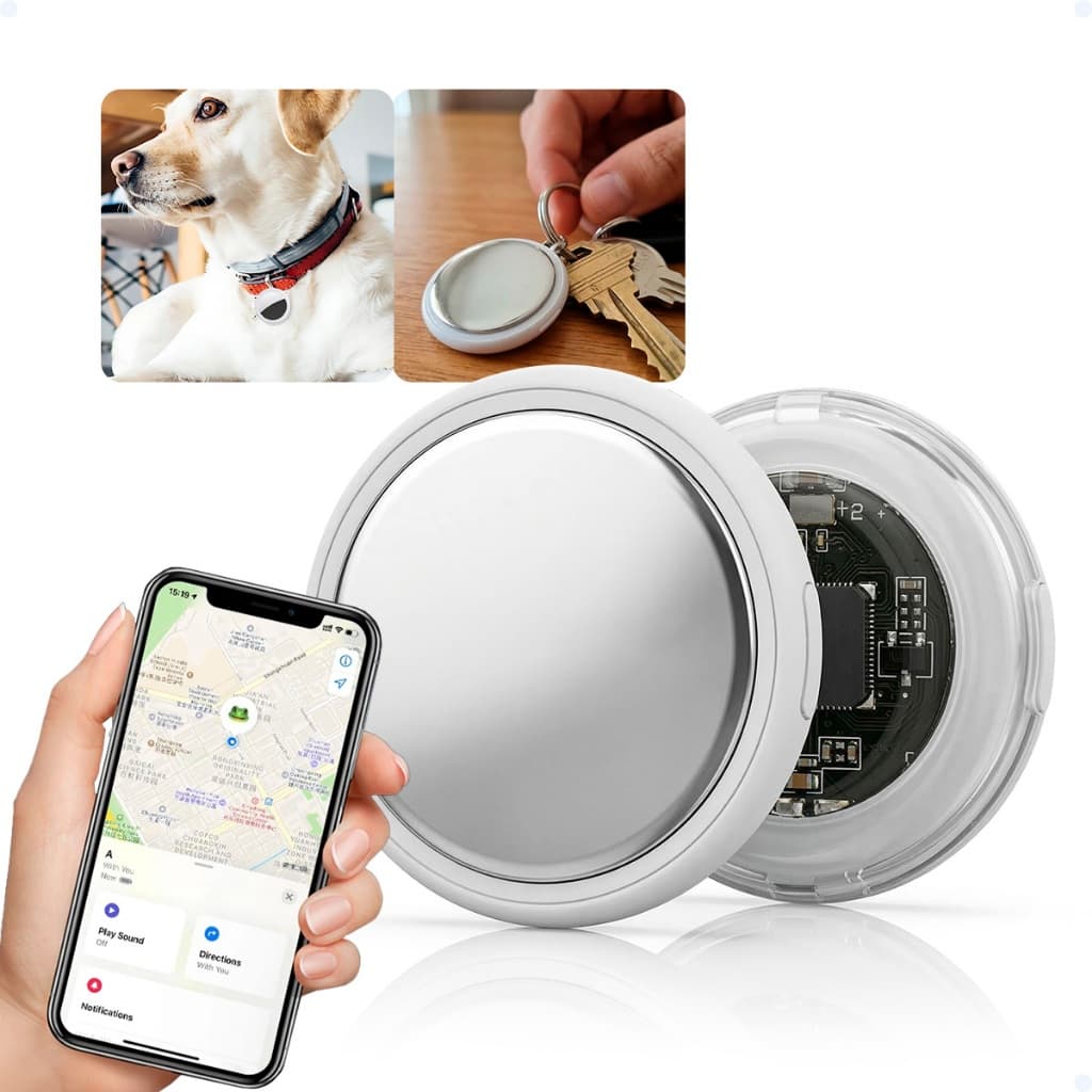 Mini Localizador Smart Compatível iPhone App iOS Objetos Perdidos/Pet Air Tag Rastreador Bluetooth