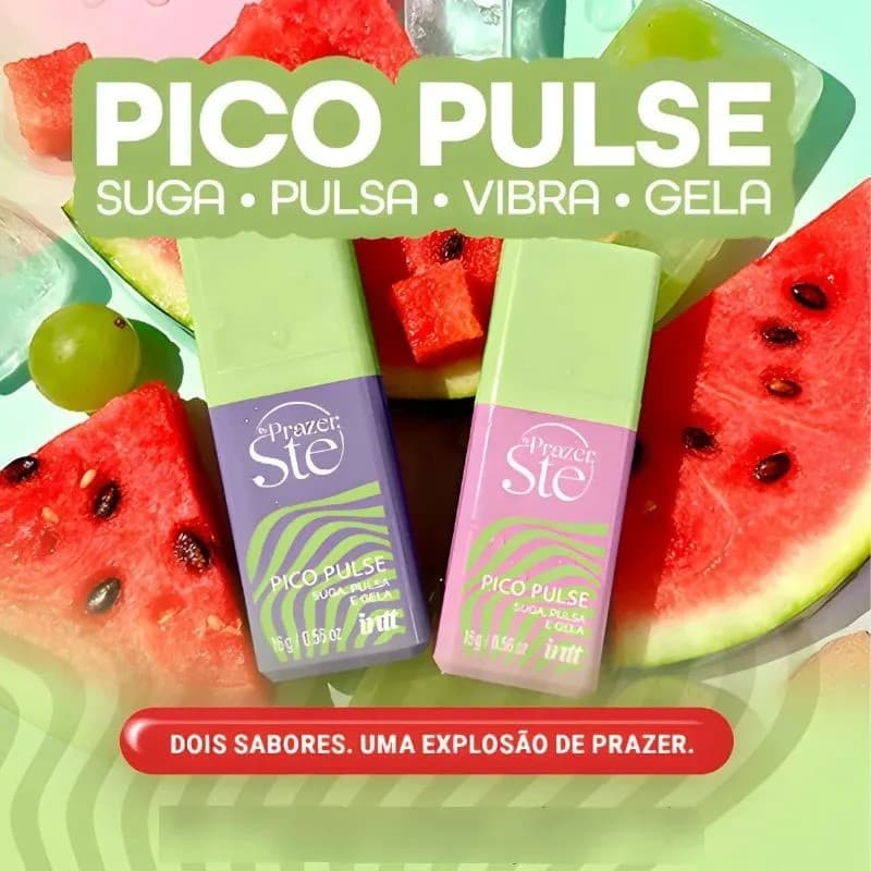 Pico Pulse Gel que Suga Pulsa Vibra e Sensibiliza INTT