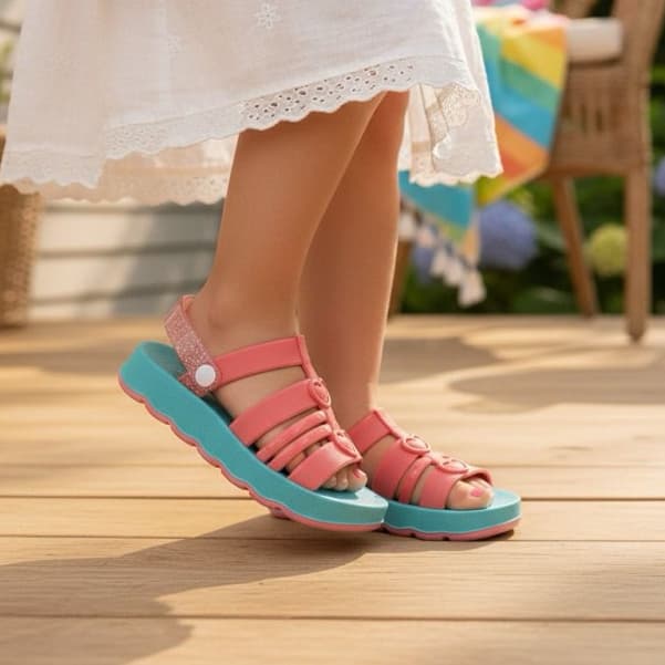 Sandália Infantil ZIP♥️ papete infantil promoçao leve e macia Verão 2026 Lançamento calçado infantil
