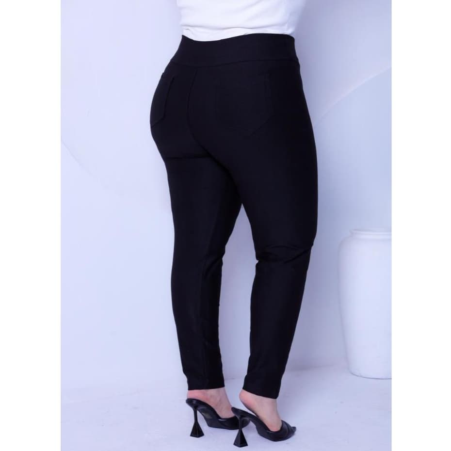 Legging Jeans malha Cotton plus Size feminina