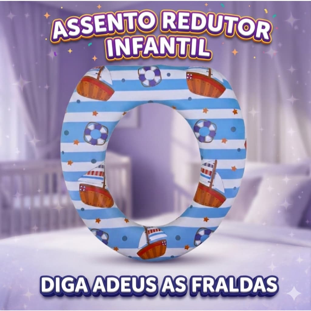Assento Redutor Infantil Almofadado MAJESTIK – Conforto, Segurança e Praticidade no Desfralde
