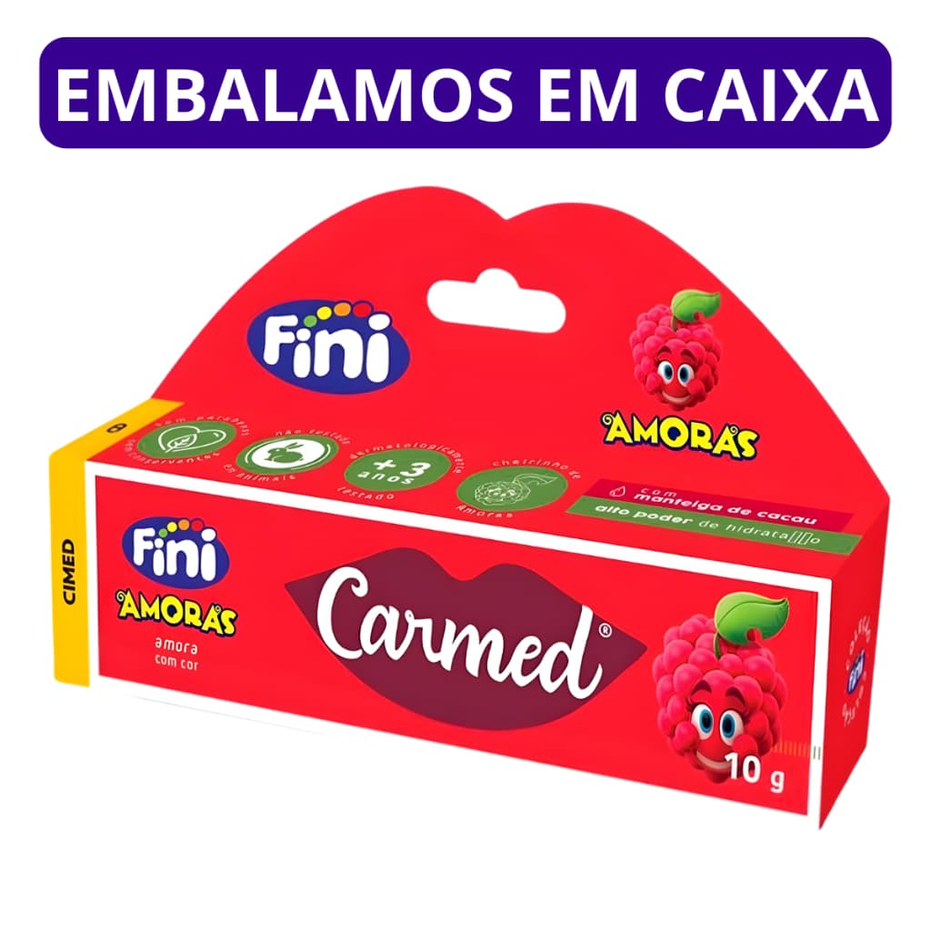 Hidratante Labial Carmed Fini Amora Clara - Bisnaga 10g
