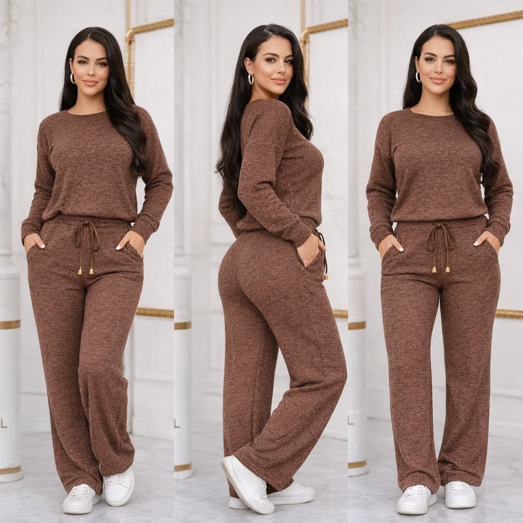 Conjunto Feminino ribi Inverno – Tecido Quente Moda 2026