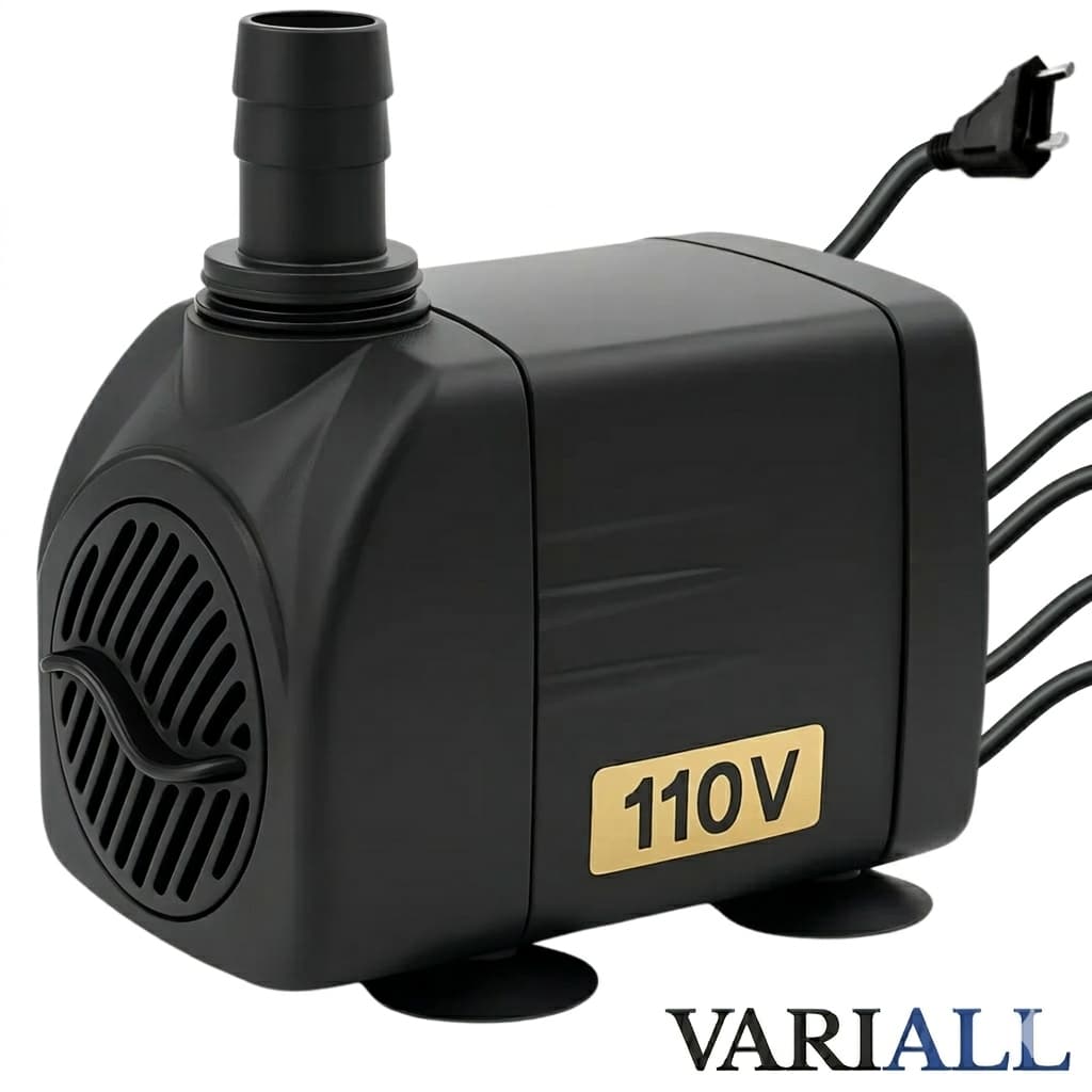 Bomba Submersa 2000L/H 2m 110V para Lago Aquário Fonte Cascata Água Doce e Salgada